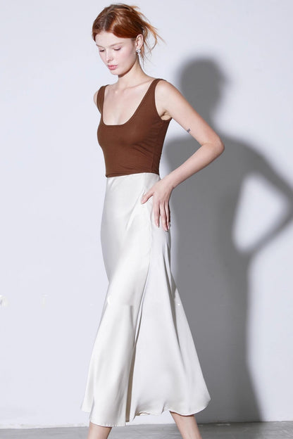 Front and Back High Crater Strip Knit Vest