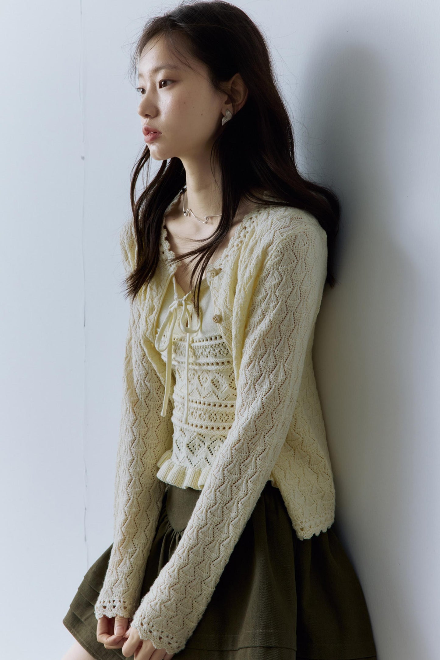 Heartfelt Crochet Woolen Vest Set-Up