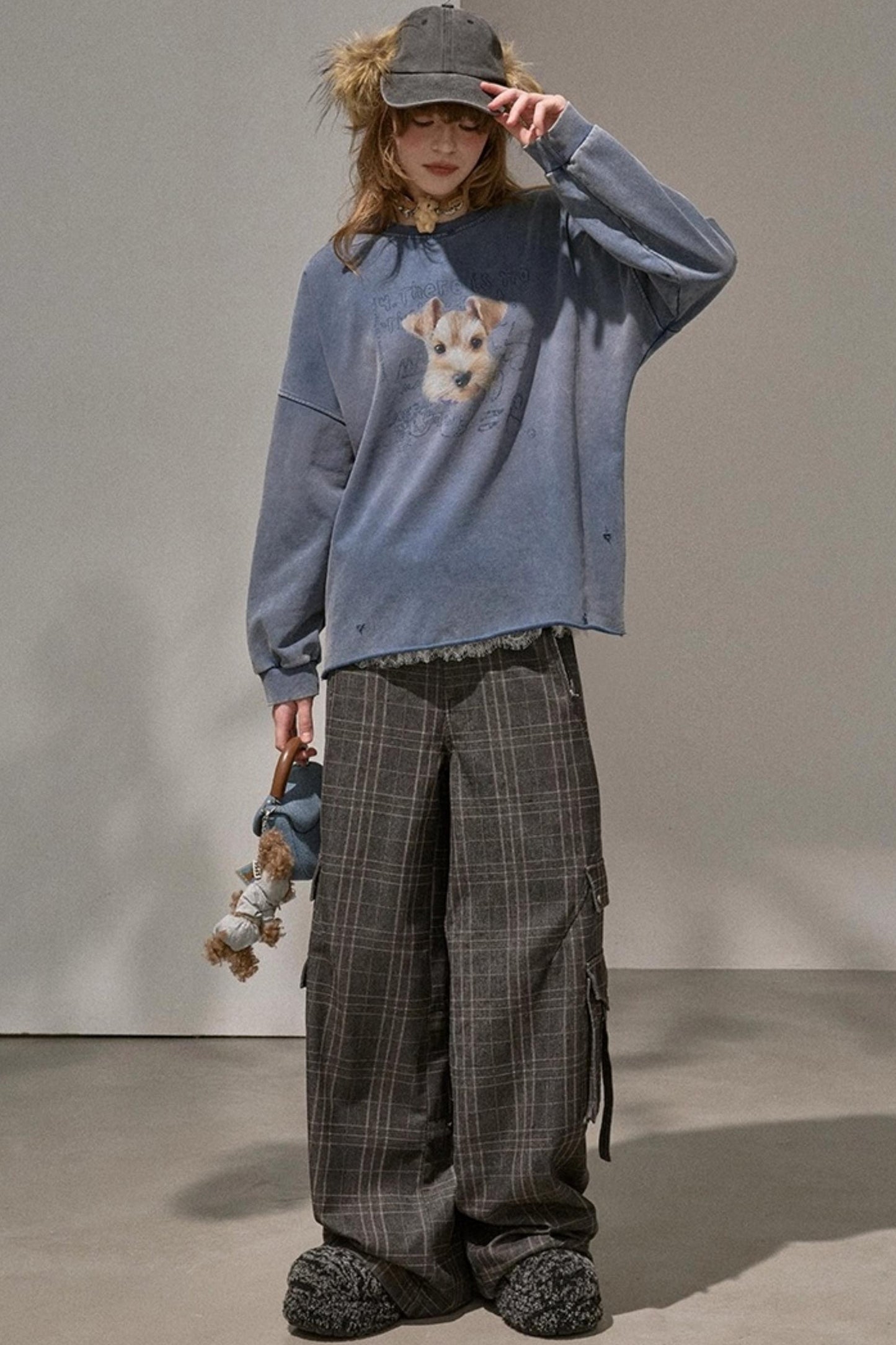 Lazy Vintage Style Pullover Sweatshirt