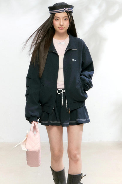 Minimalist Jacket Culotte Skirt Set-Up