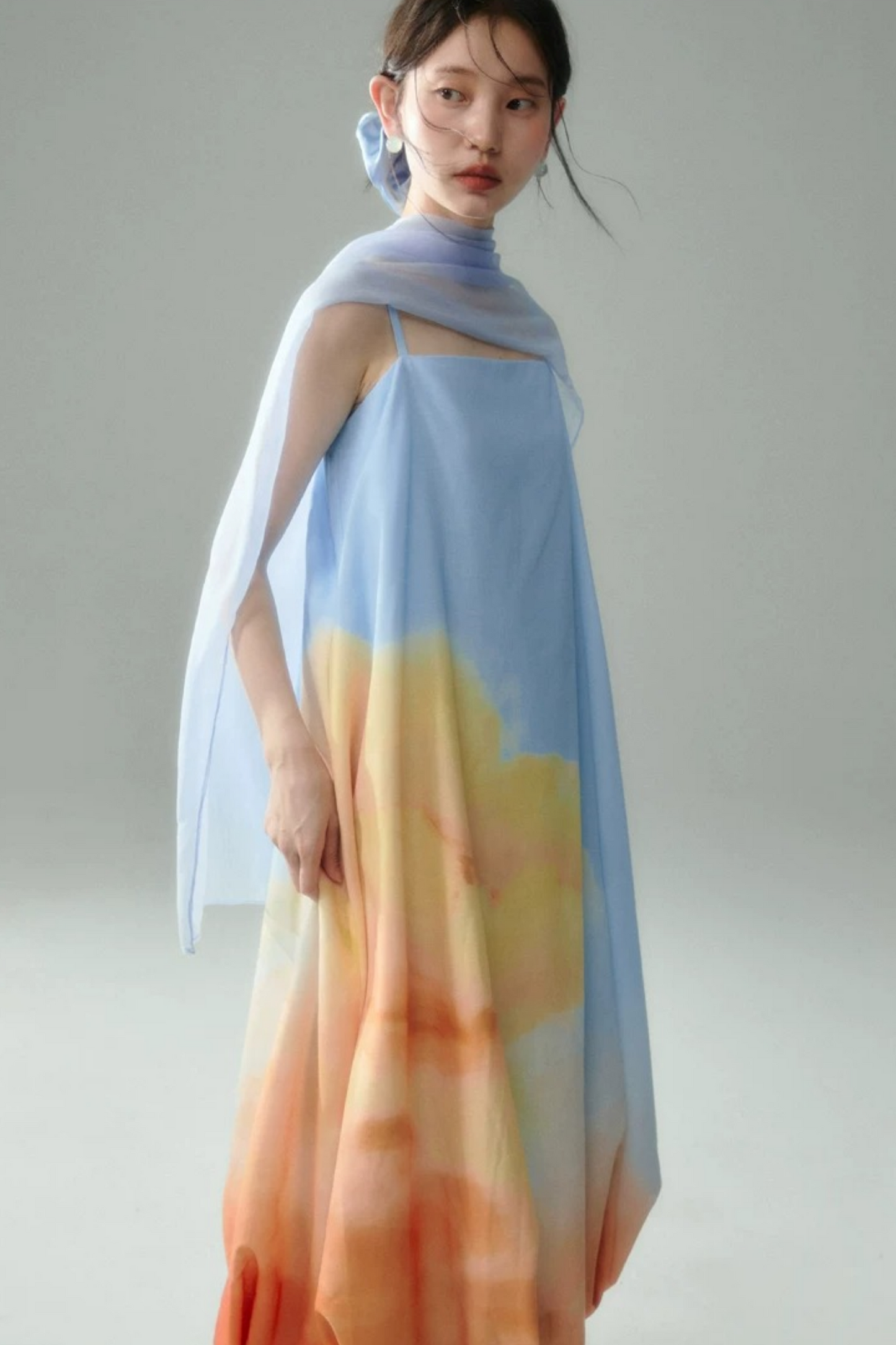 Sunset Fire Cloud Dress Set-Up