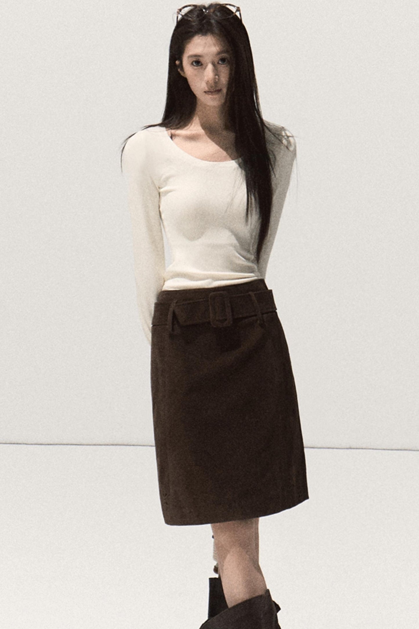 Wool Slim-Fit Lace Top