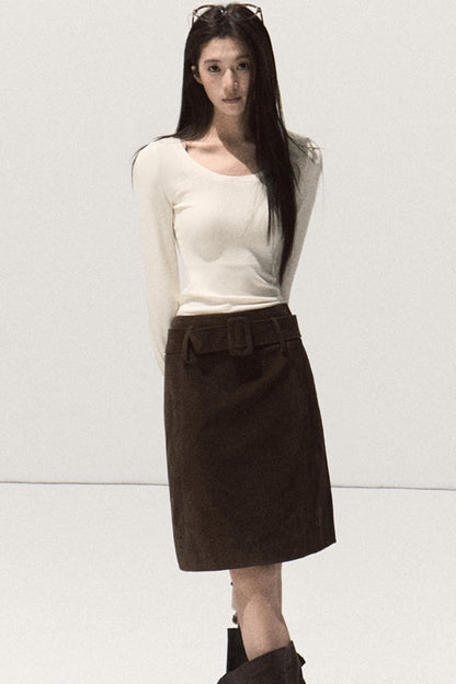 Wool Slim-Fit Lace Top