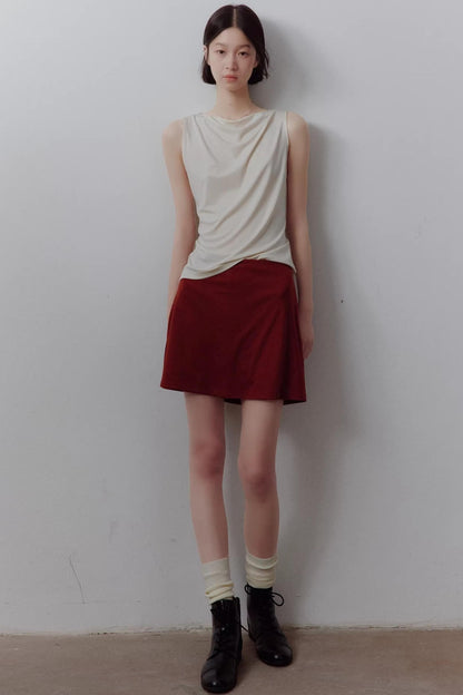 Draped Off-Shoulder Slimming Top