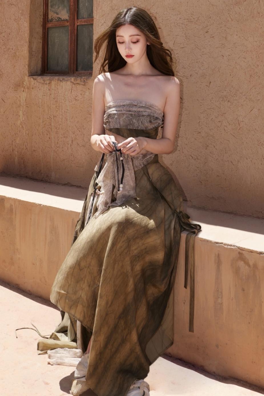 Lace Panelled Top Set-Up