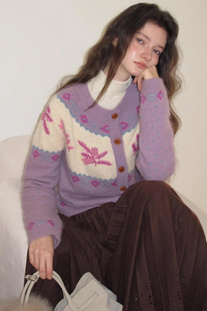 Cream Snow Vintage Cardigan