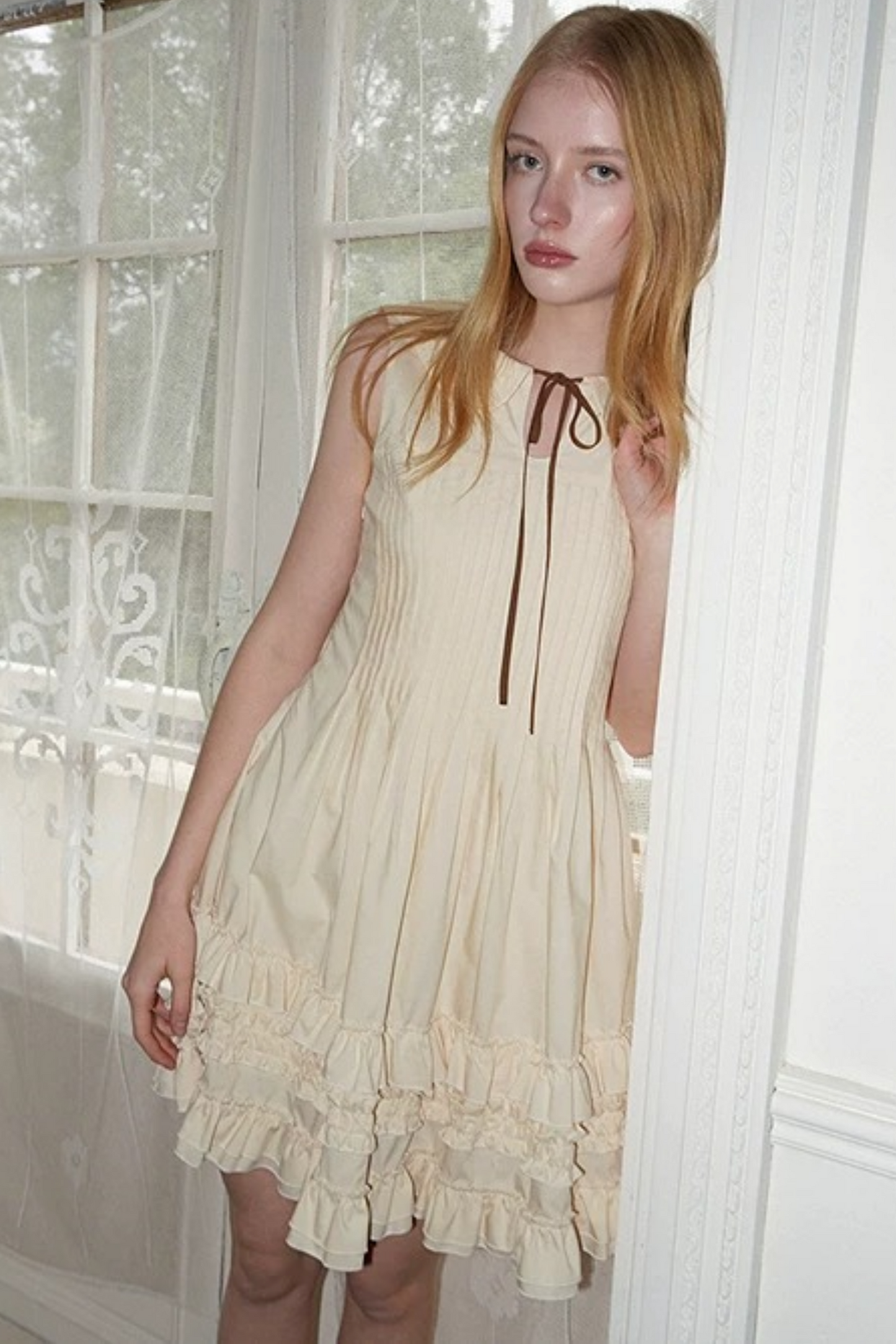 Light Yellow Lace Dress