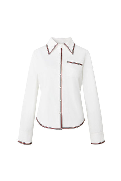 Retro Ribbon Long Sleeve Shirt