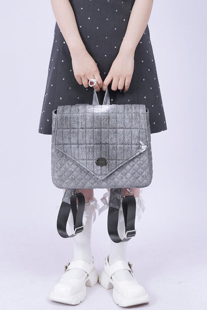 Triangle Flap Rucksack Bag