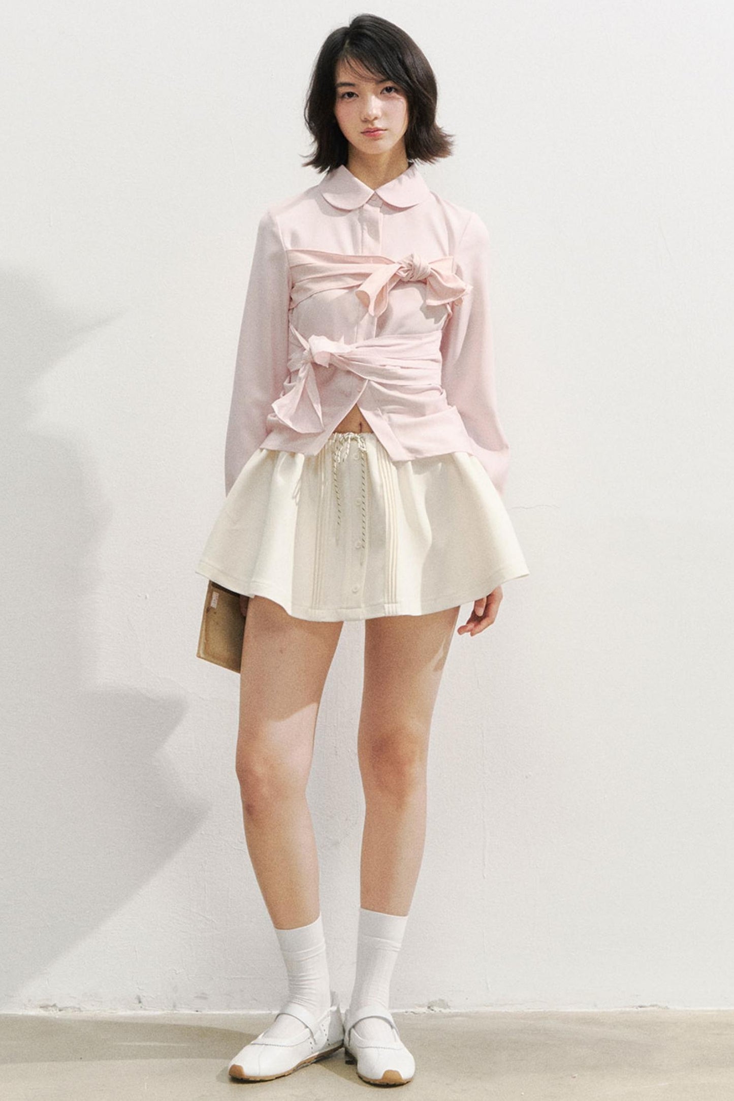 Preppy style A-Line Puffy Skirt