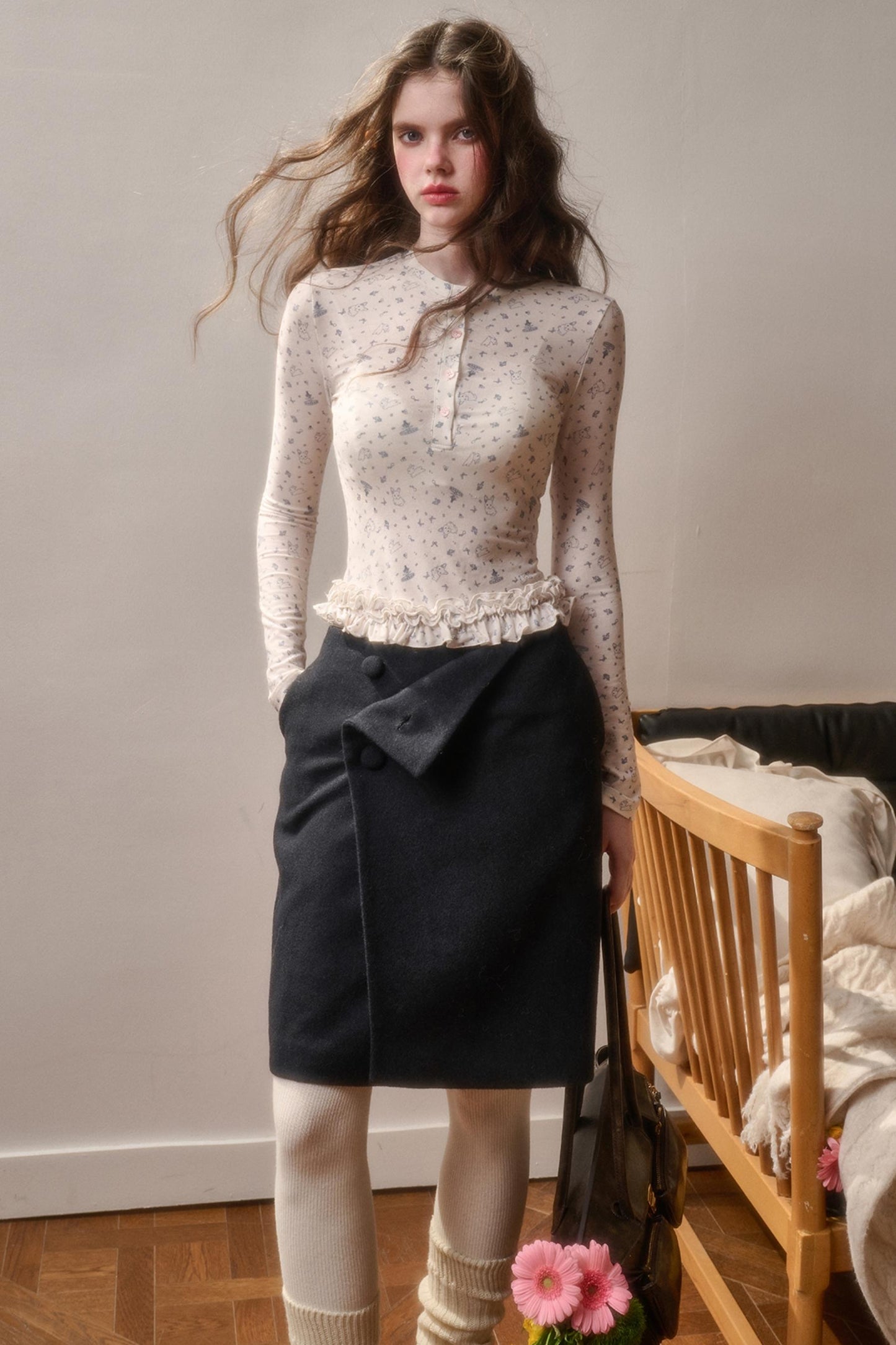 Milky Way Cotton Lace Top