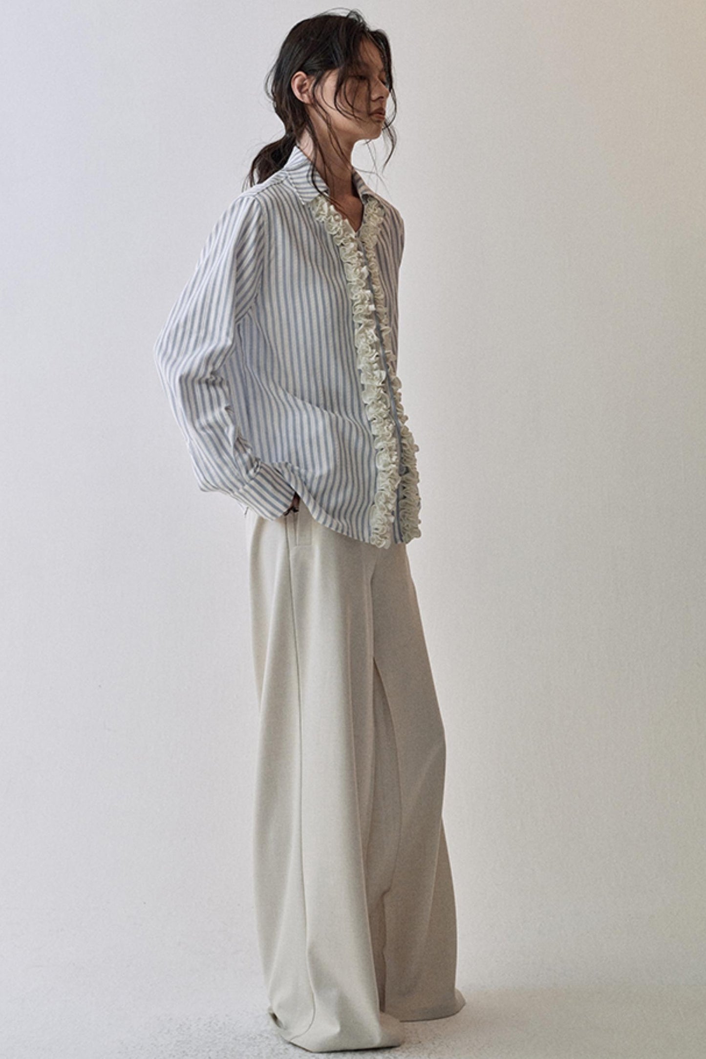 Three Dimensional Lace Shirt