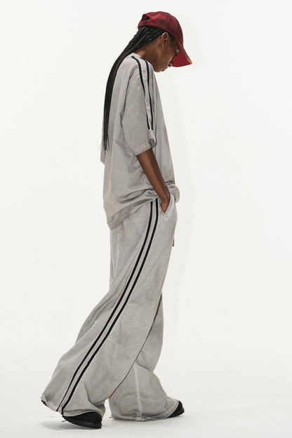 Sport Badge Cotton Pleat Pants