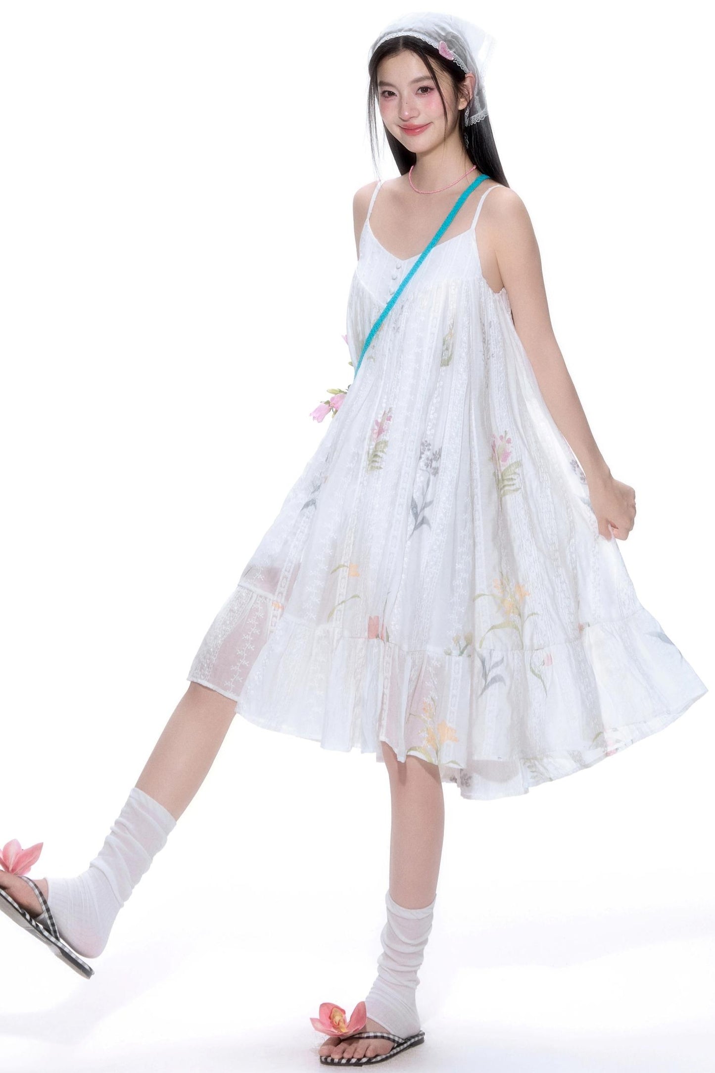 Bohemian Lace Halter Dress