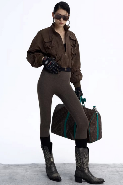 Solid Color Flight Jacket