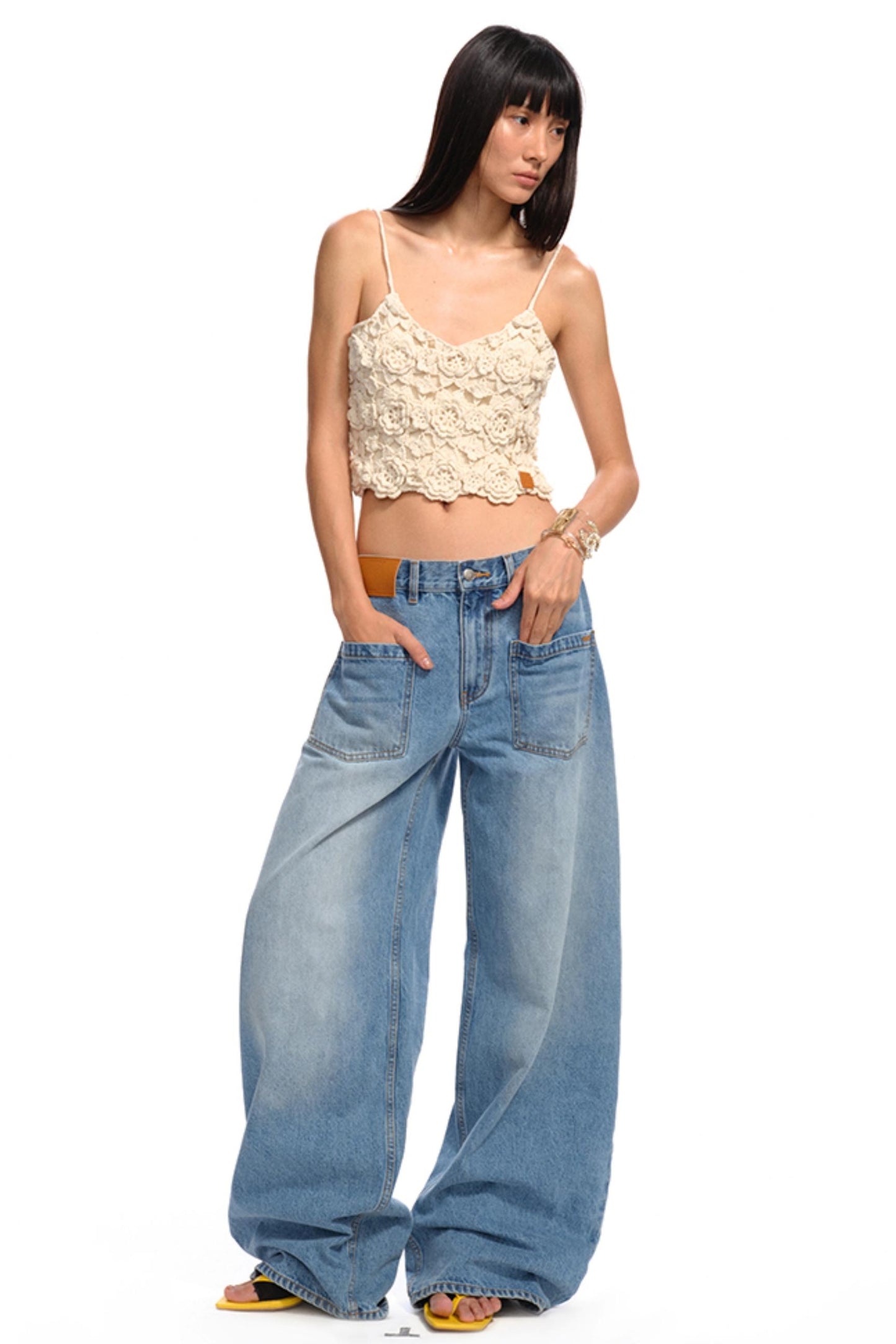 Jasmine Floral Crochet Camisole