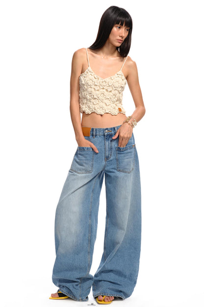 Jasmine Floral Crochet Camisole