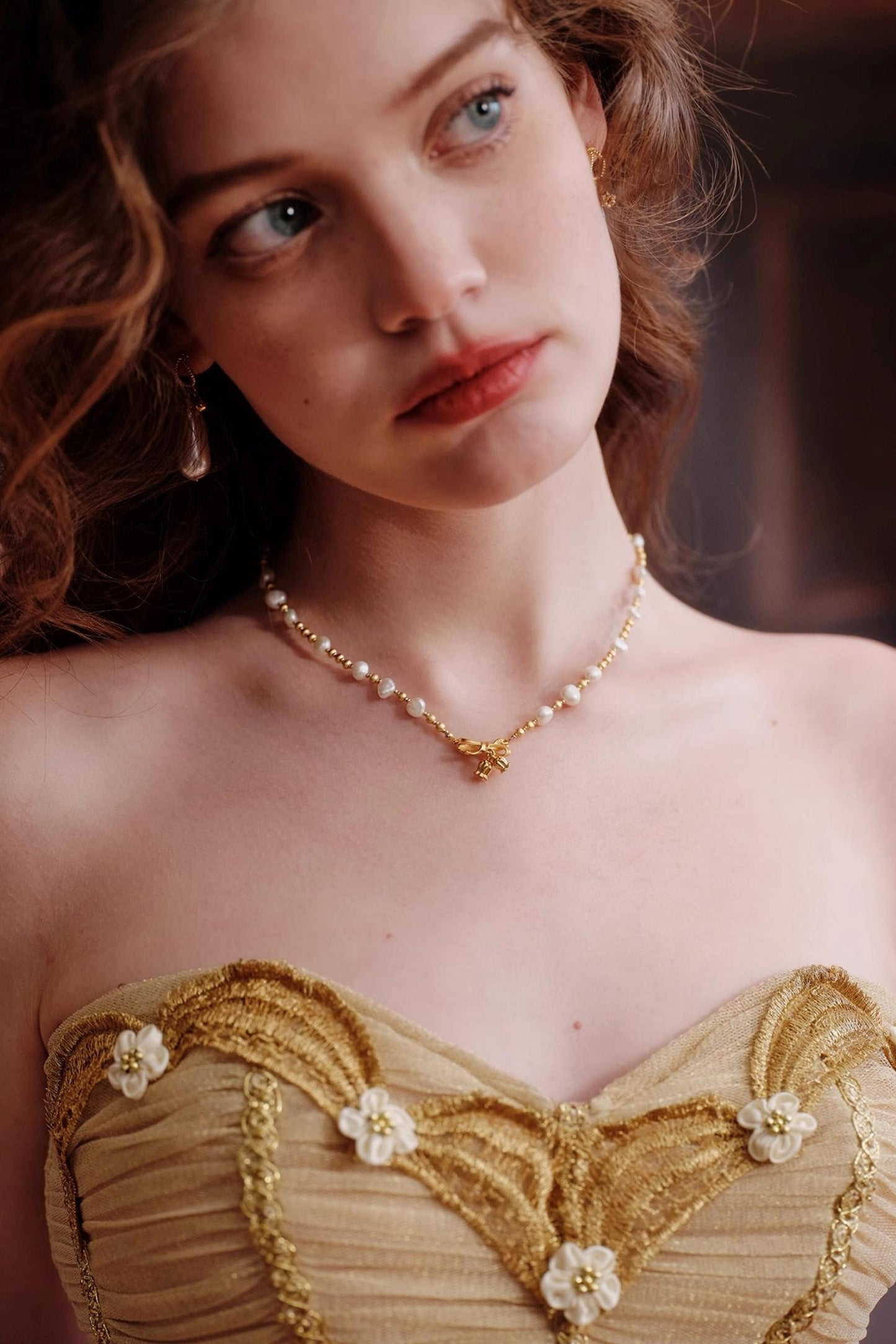 Butterfly Pearl Necklace