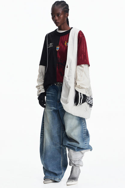 Vintage Soccer Racing Jersey Top