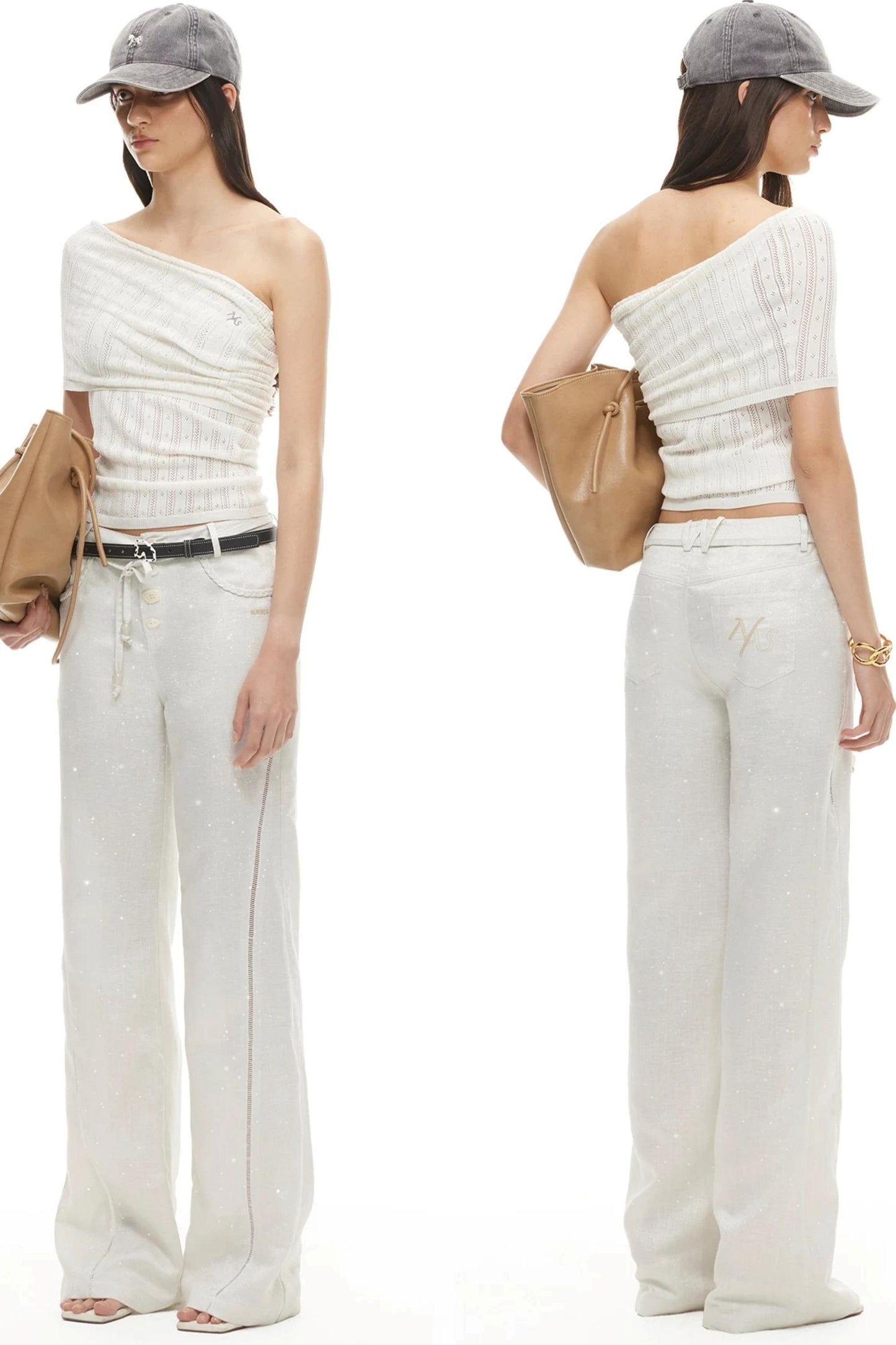 Tencel Linen Straight-Leg Pants
