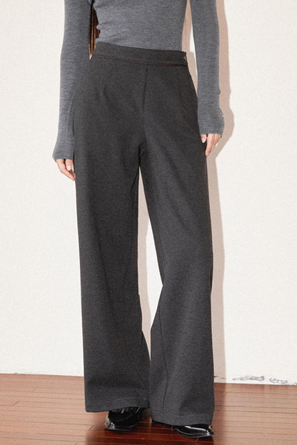 High Waist Straight Pants