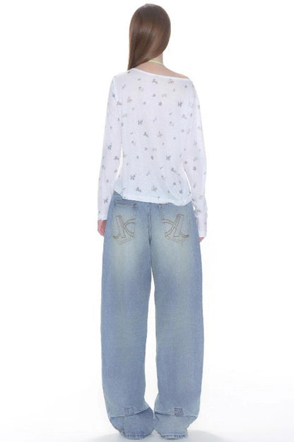 Long Sleeves Smock Top