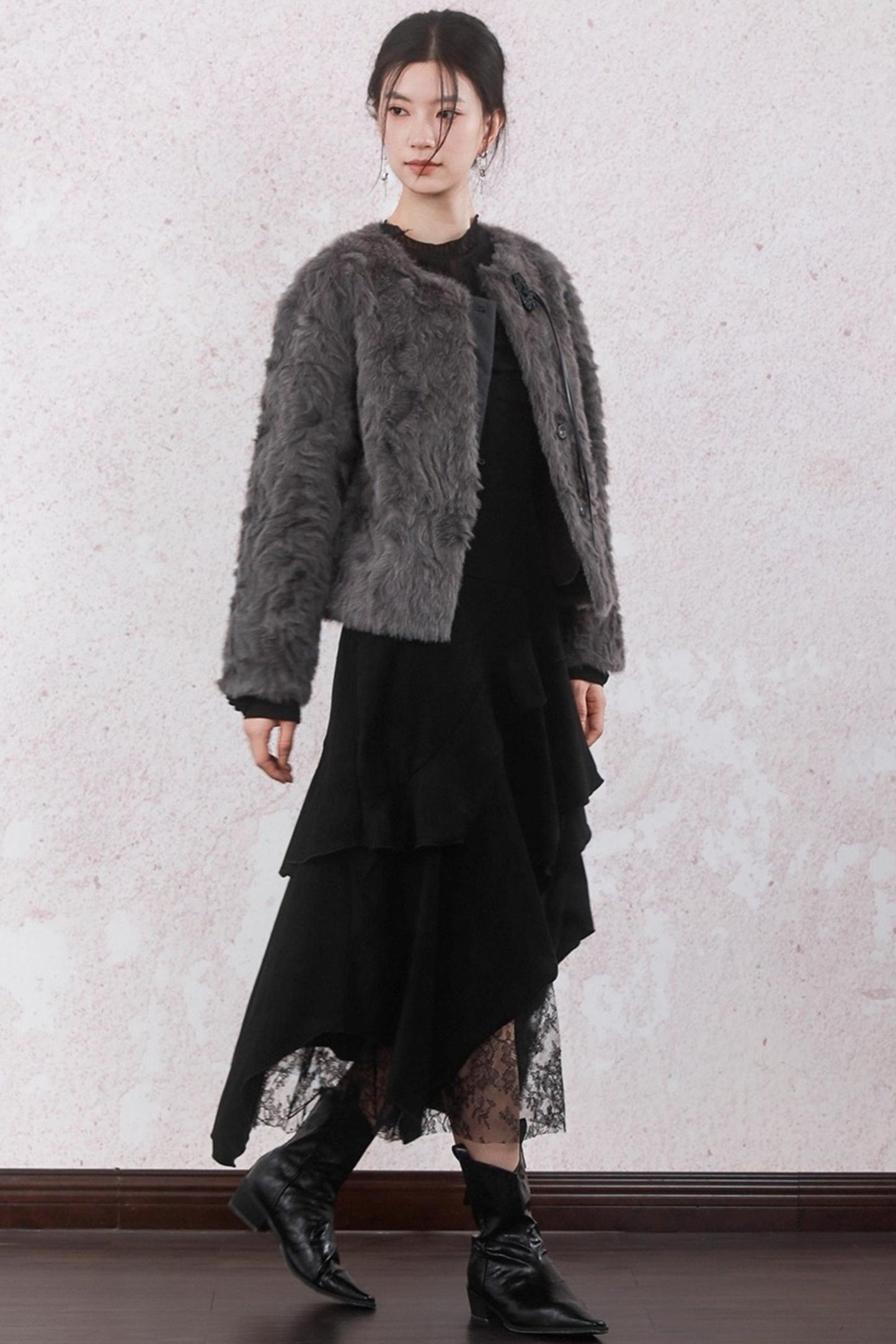 Layered Lace Spliced Sundress