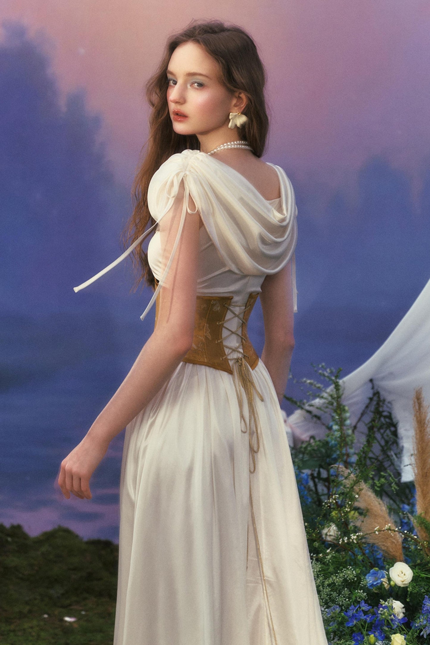 Elegant Floral Dress Waist