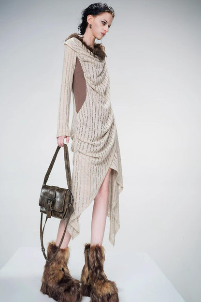 Mystic Dune Asymmetry Dress