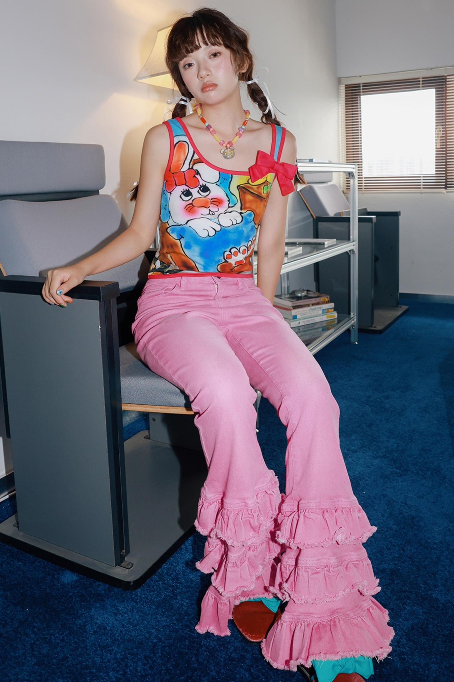 Summer Peach Heart Top