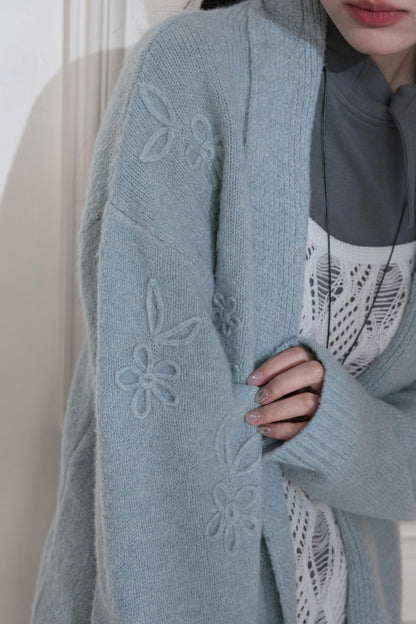 Hand-Cranked Jacquard Woolen Sweater Set