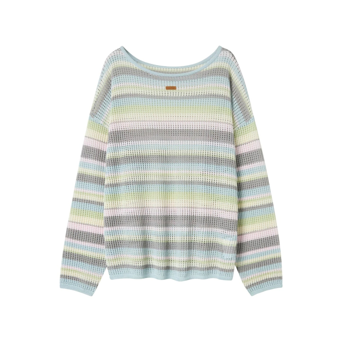 Rainbow Waves Knit Sweater