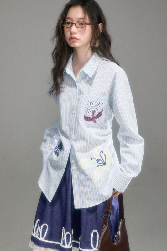 Flying Lily Striped Shirt