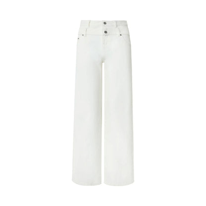 White High-Waisted Jeans