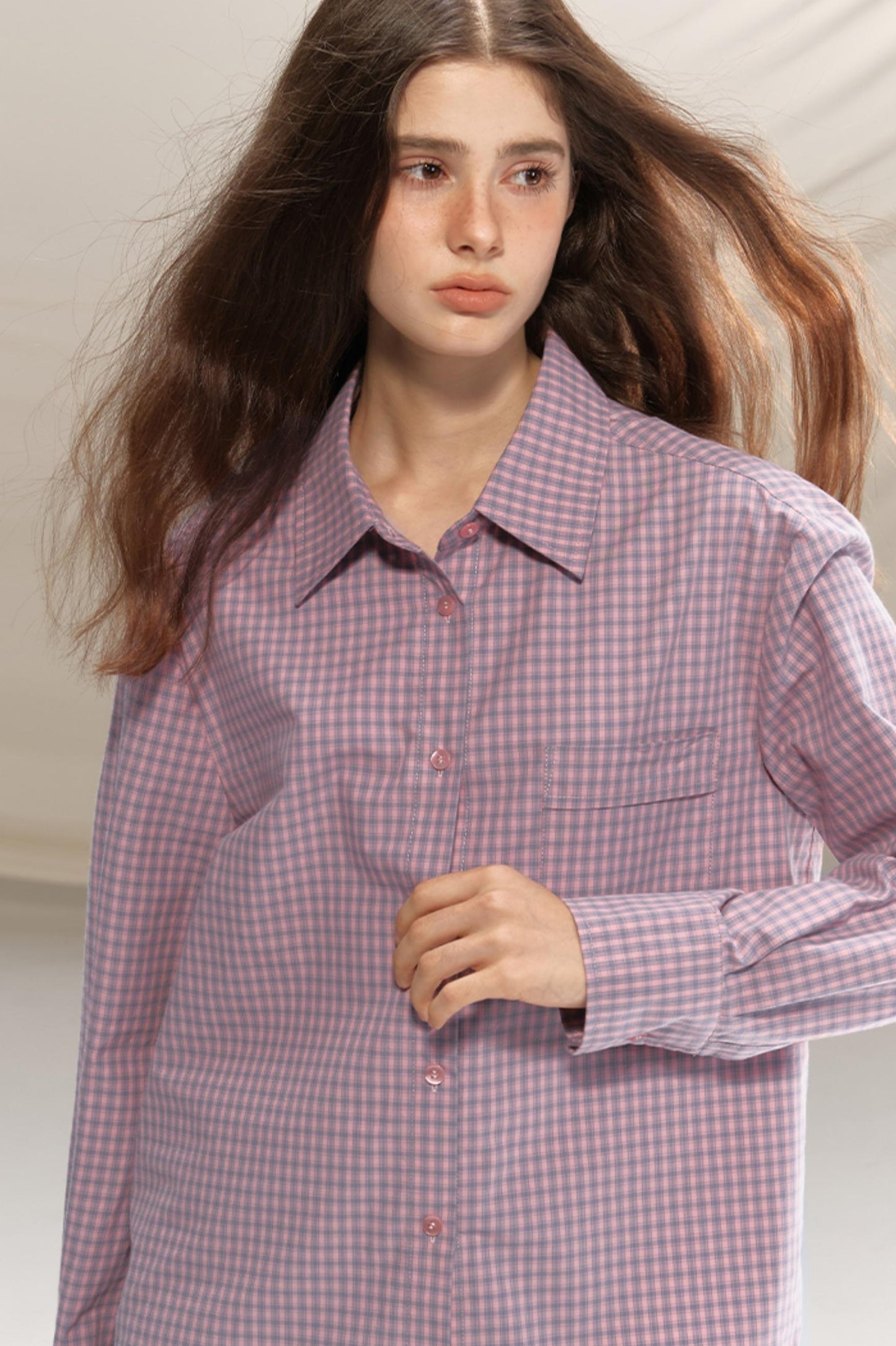 Soft Light Checkered Shirt