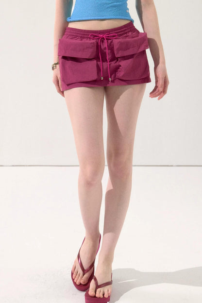 Three-Dimensional Pocket Skirt