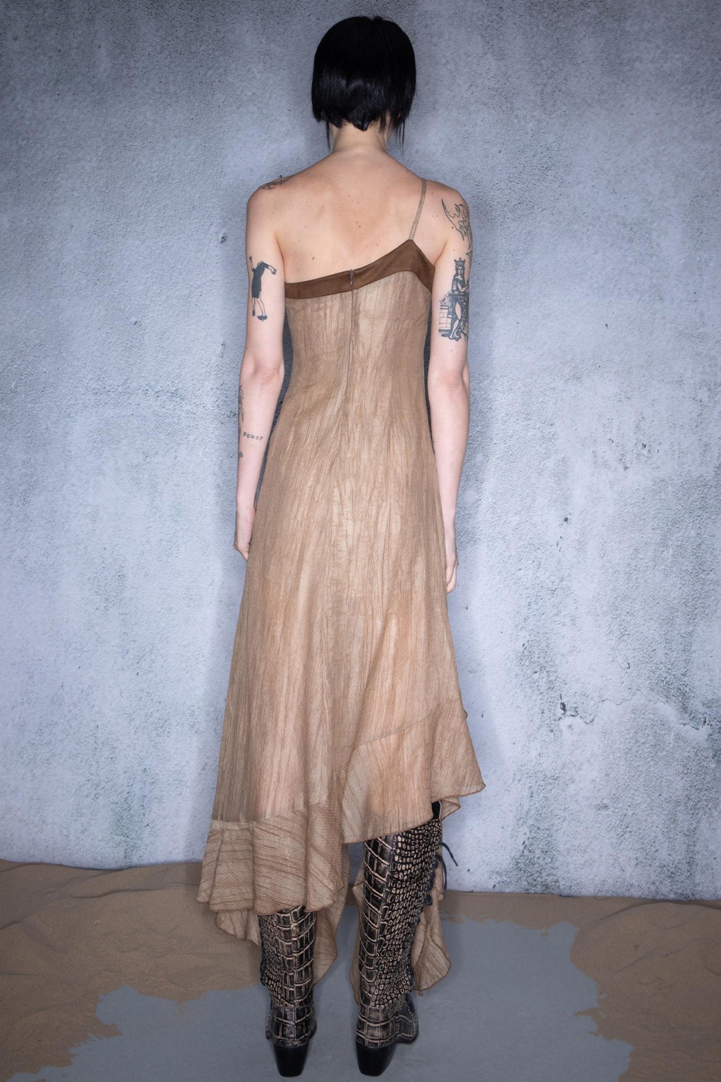 Nomad Ruffled Asymmetry Dress