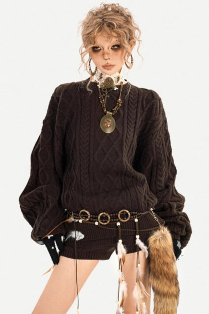 Milky Retro Sweater Set-Up