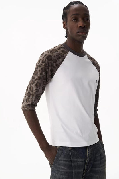 Raglan Leopard Print Top