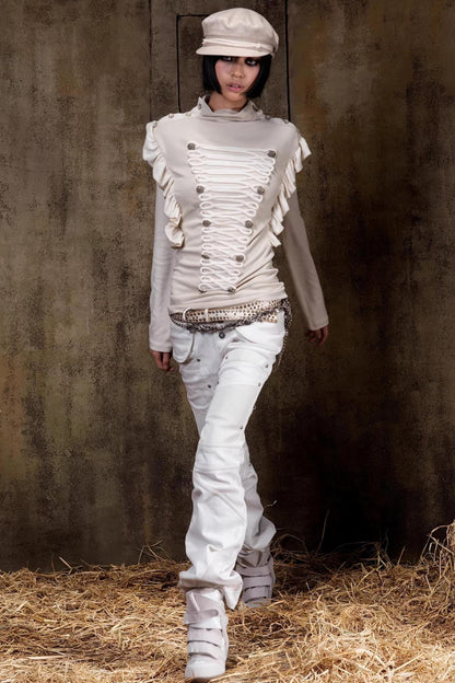 Gestricktes Slim-Top im Palace-Stil