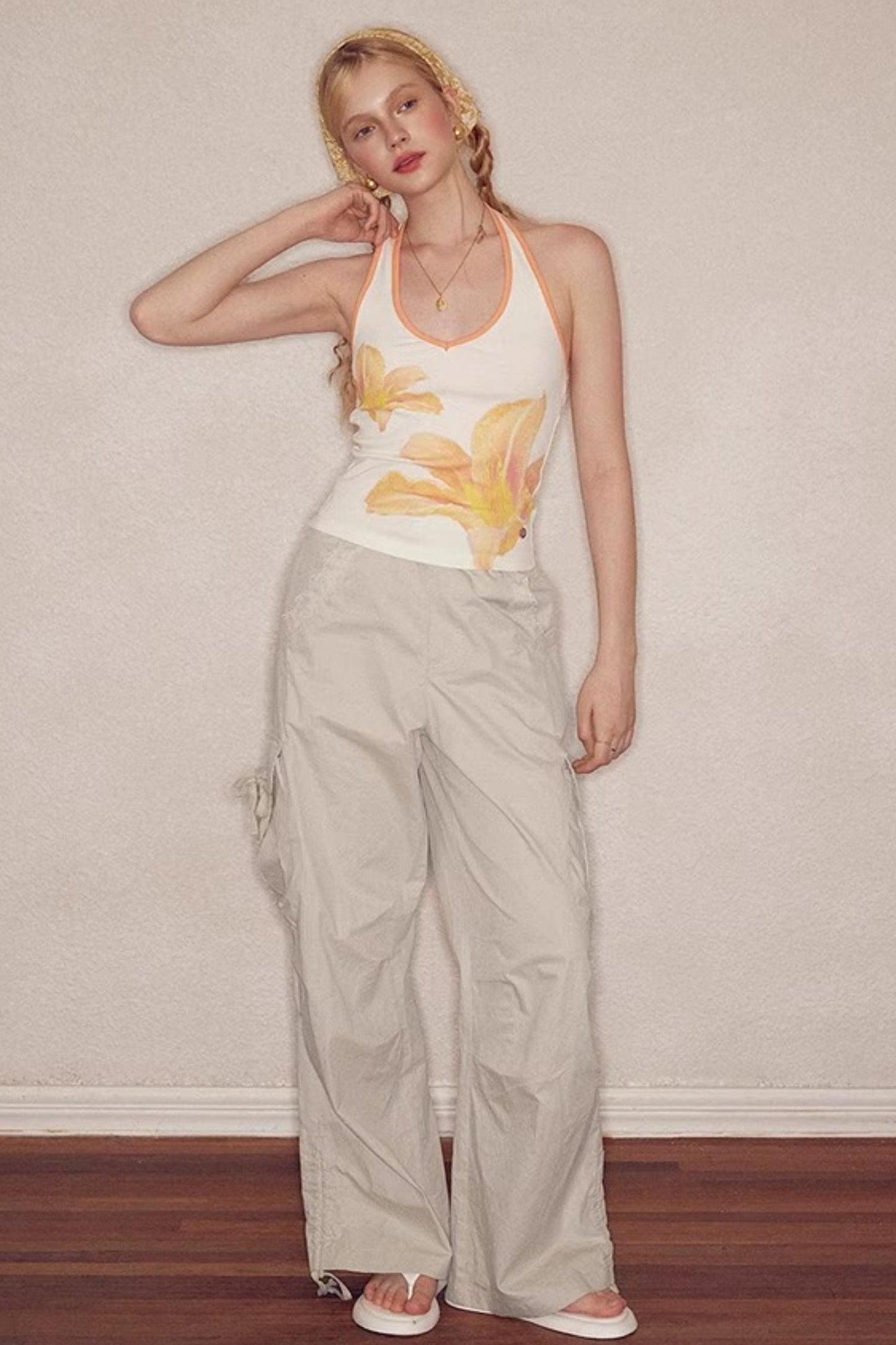 Sunset Floral V-Neck Camisole