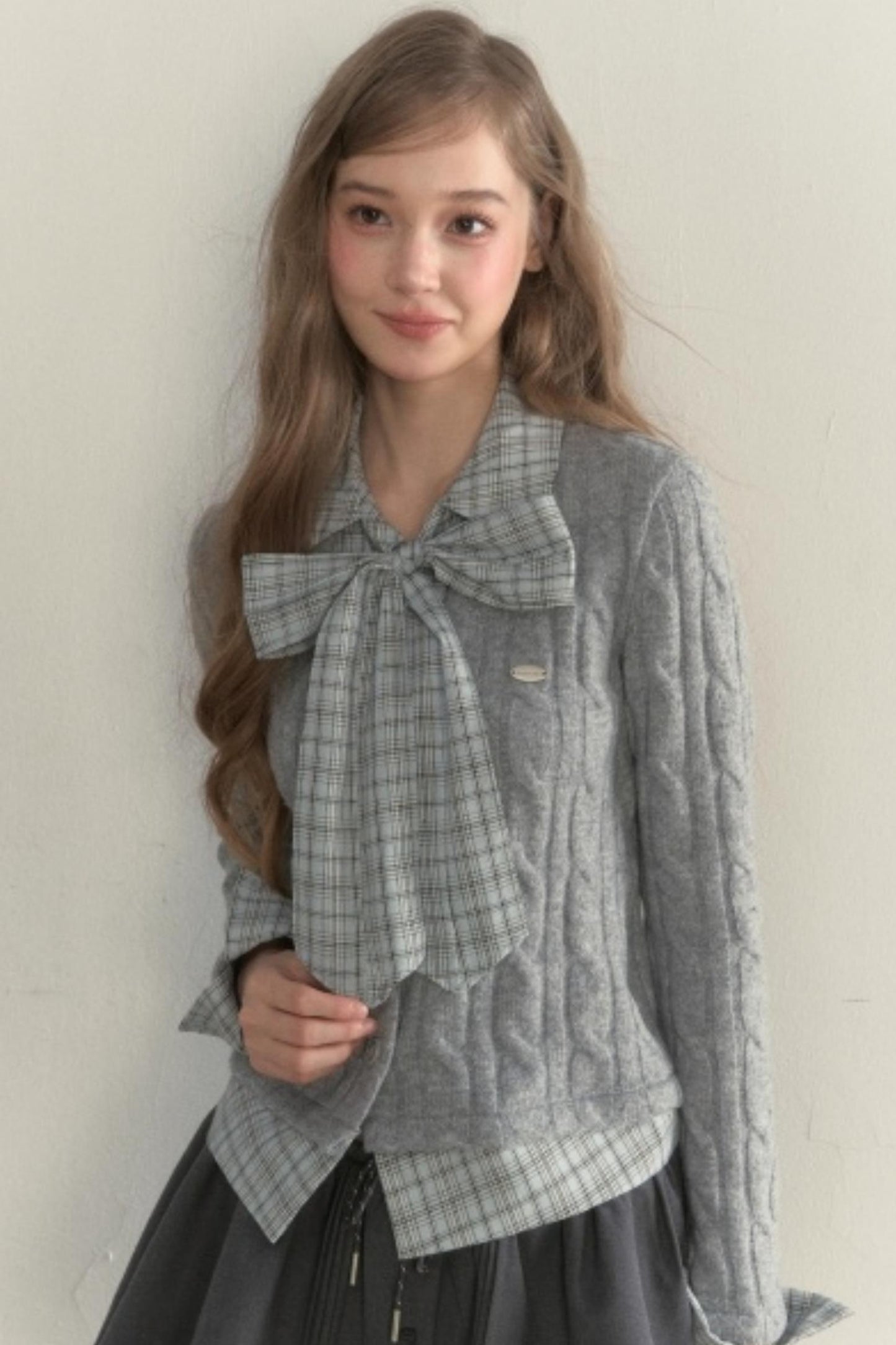 Retro Twist Knit Sweater