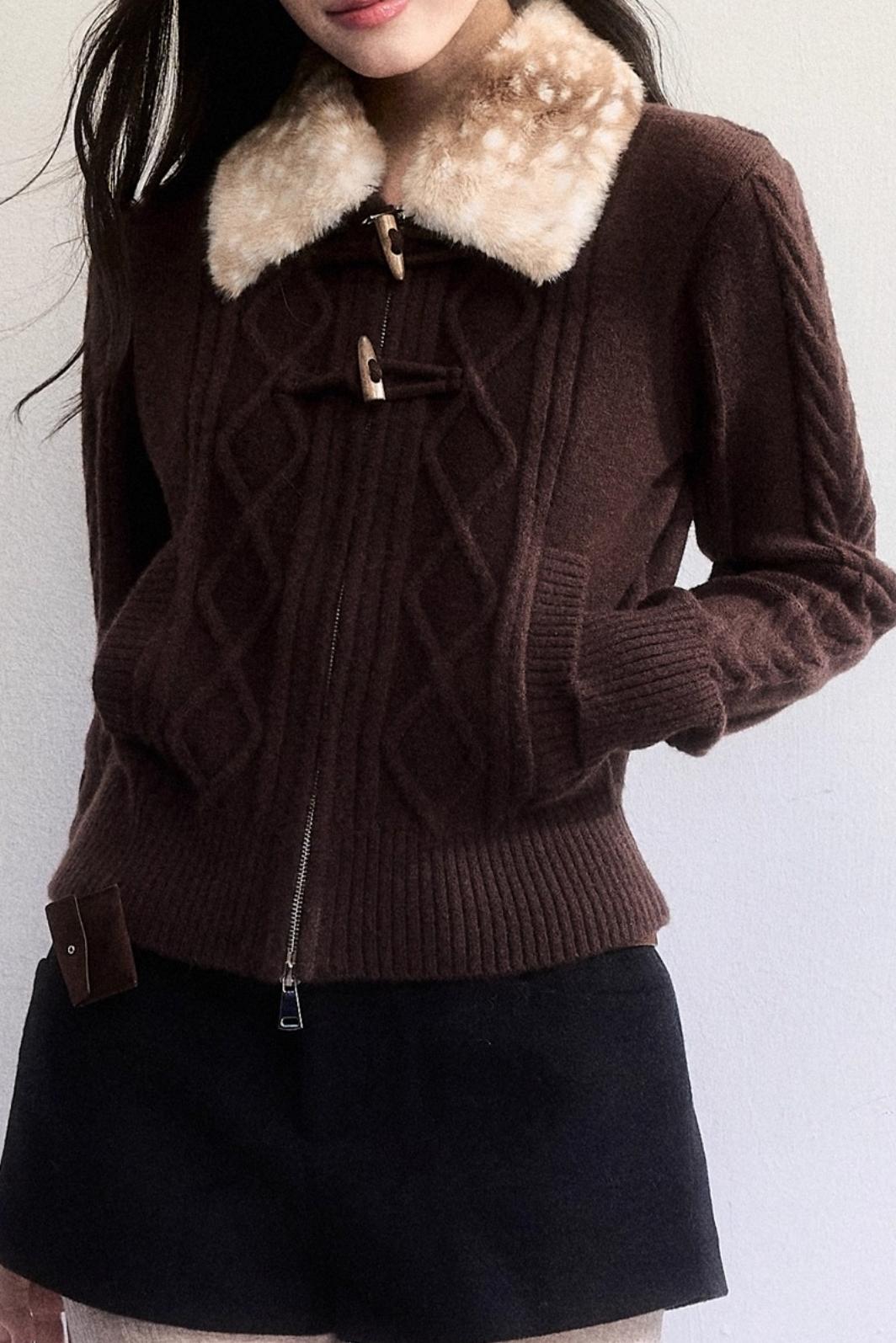 Little Deer Cable Knit Sweater