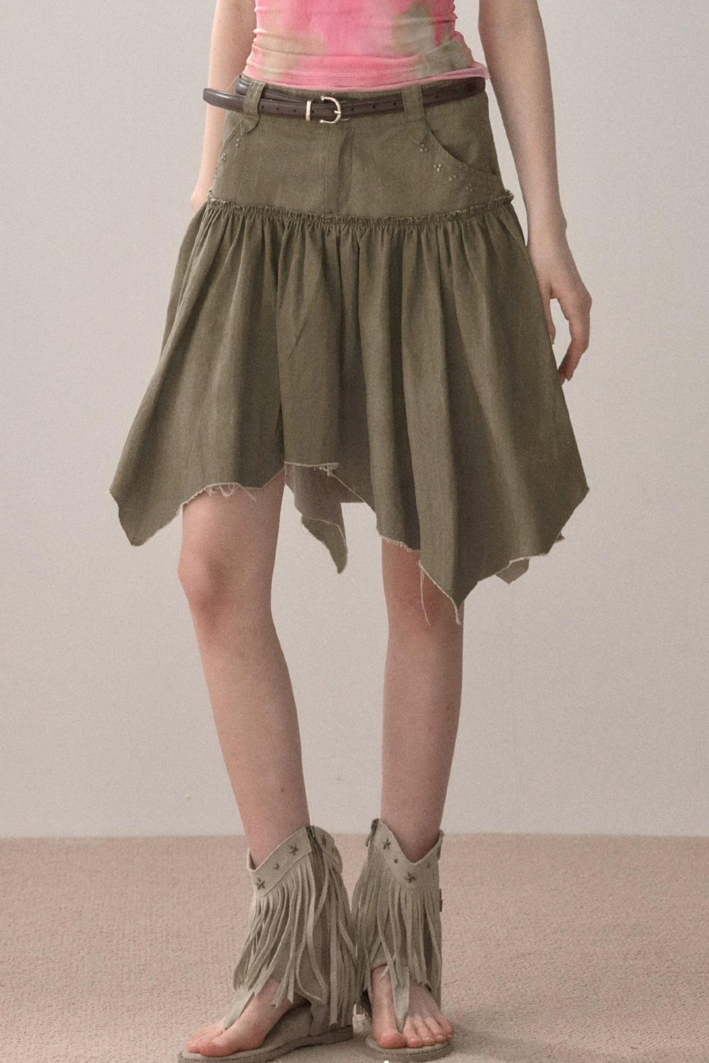Spicy Irregular Hem Skirt