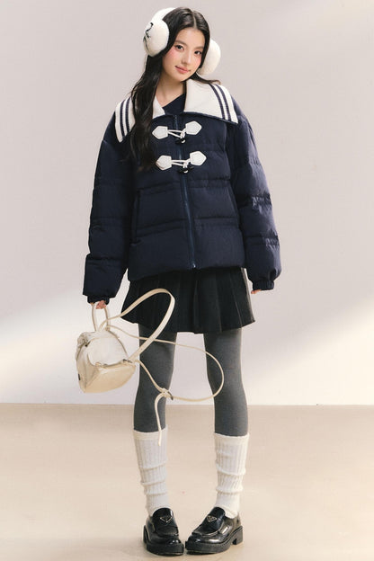 Sailor Collar Duffle Coat