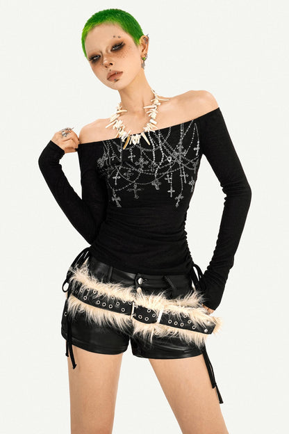 Autumn Drawstring Slimming Top