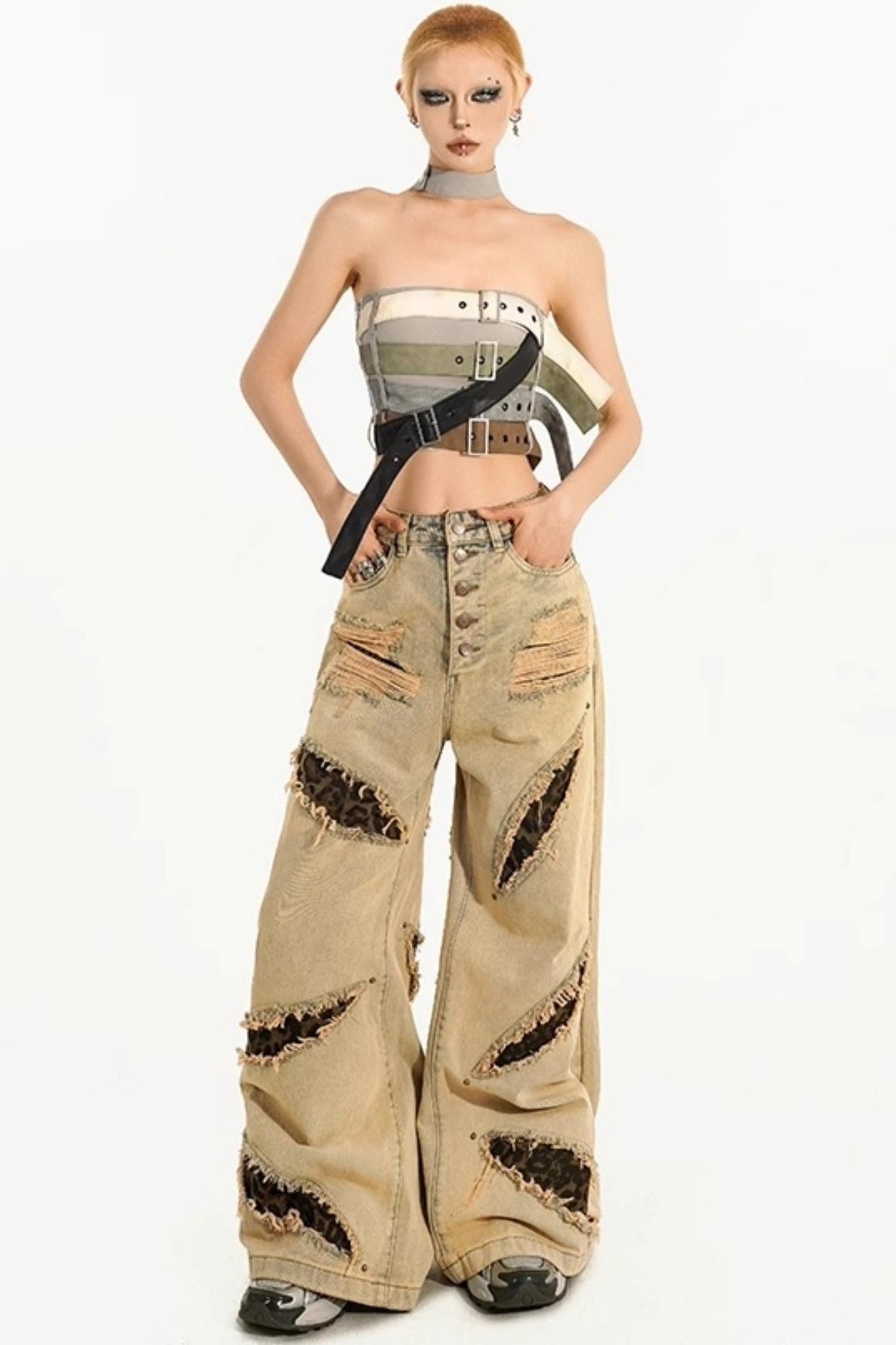 Cool Punk Bustier Top