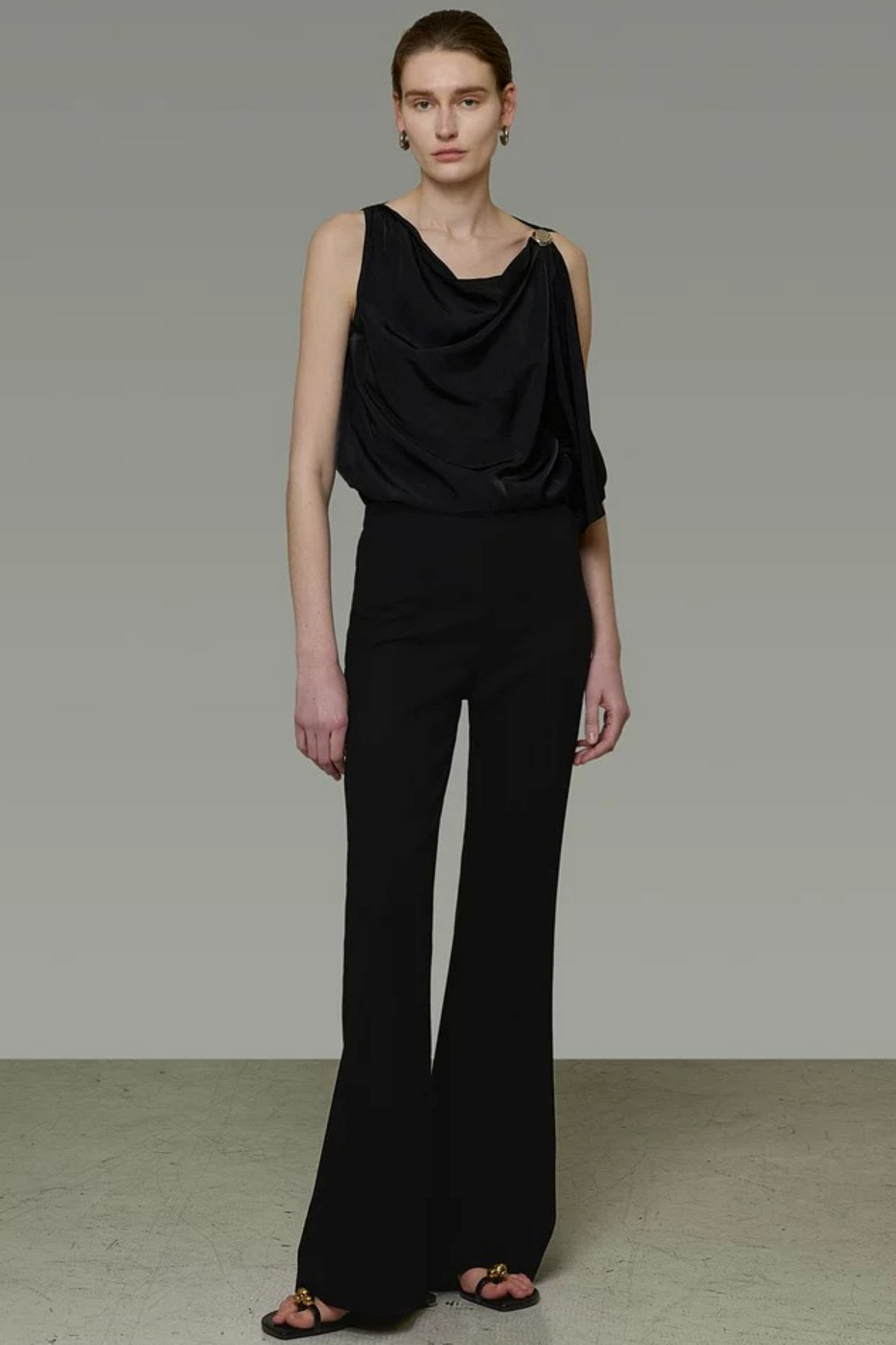 Elegant Black Flared Pants