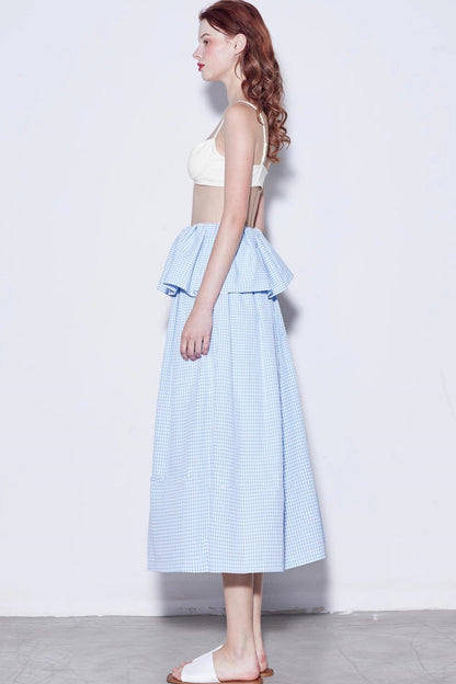 Summer Checkered Skirt