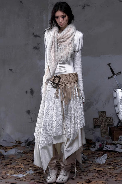 Court Dream Puff Sleeve Lace Maxi Dress